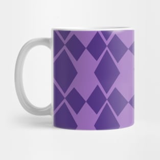 Geometric Diamonds Design (Purple) Mug